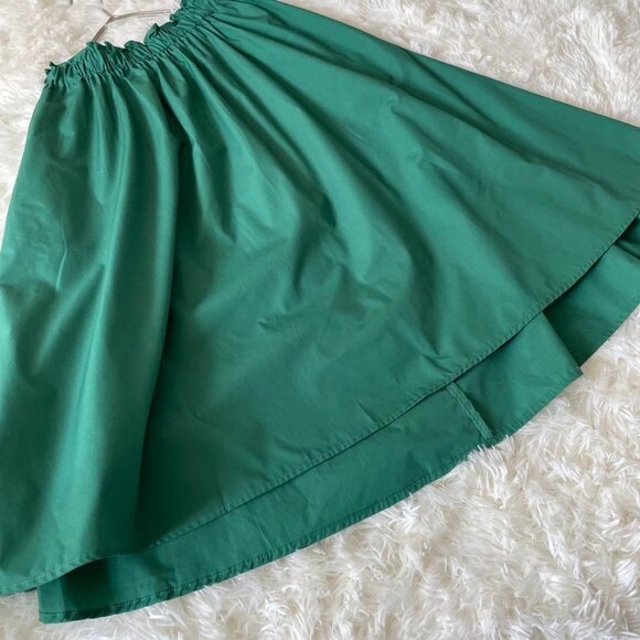 Choco Robe Fish Tail Gather Skirt Green - Picture 3 of 6